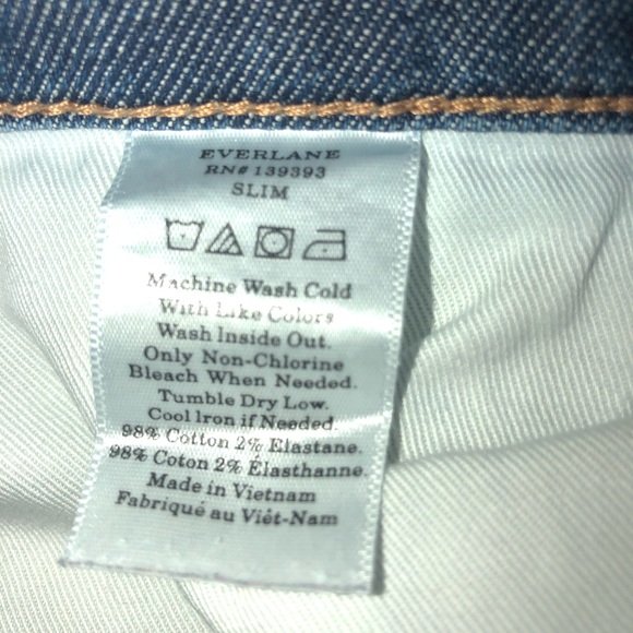 EVERLANE Mens Slim Fit Jean EUC Size 30 x 30 - Picture 9 of 13